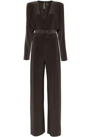 Norma Kamali Dames, Jumpsuits & Playsuits, Bruin, Maat: L