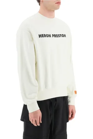 Heron Preston Heren, Sweatshirts & Hoodies, Wit, Maat: XL Katoen
