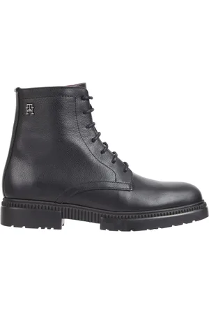 Tommy Hilfiger Heren, Schoenen, Zwart, Maat: 43 EU Leer