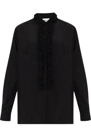 Jil Sander Dames, Blouses & Shirts, Zwart, Maat: S Viscose