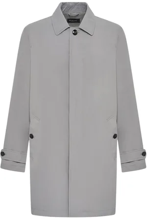 Kiton Heren, Mantels, Grijs, Maat: XL Zijde