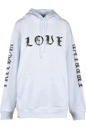Msgm Dames, Sweatshirts & Hoodies, Wit, Maat: L Katoen