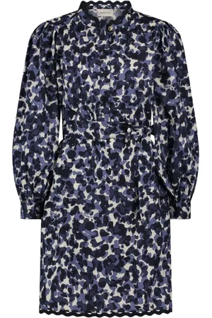 Fabienne Chapot Dames, Jurken, Blauw, Maat: XS Katoen