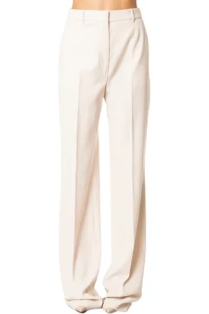 Max Mara Dames, Broeken, , Maat: L Wol