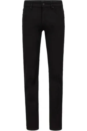 HUGO BOSS Heren, Jeans, Zwart, Maat: W40 Katoen