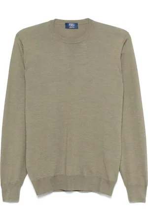 FEDELI Heren, Truien, Groen, Maat: XL