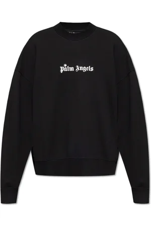 Palm Angels Heren, Sweatshirts & Hoodies, Zwart, Maat: M Katoen
