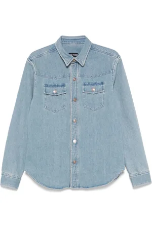 Tom Ford Heren, Overhemden, Blauw, Maat: M Katoen