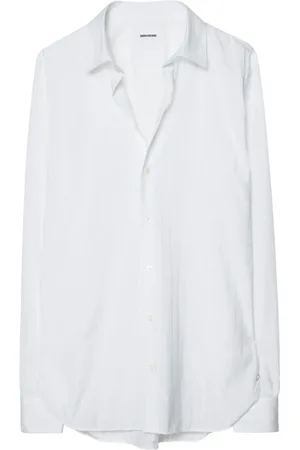 Zadig & Voltaire Heren, Overhemden, Wit, Maat: 3XS Voile