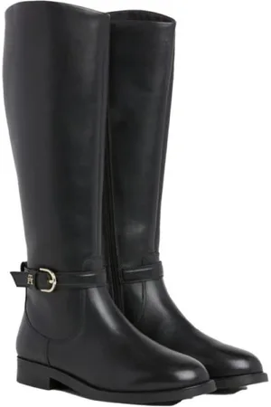 Tommy Hilfiger Dames, Schoenen, Zwart, Maat: 36 EU Leer