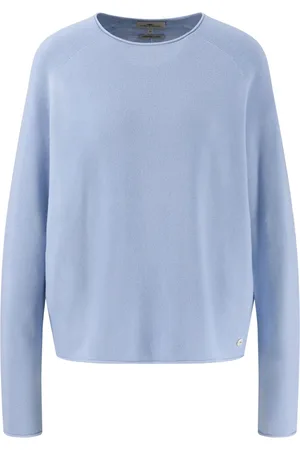 Fynch-Hatton Dames, Truien, Blauw, Maat: L Katoen