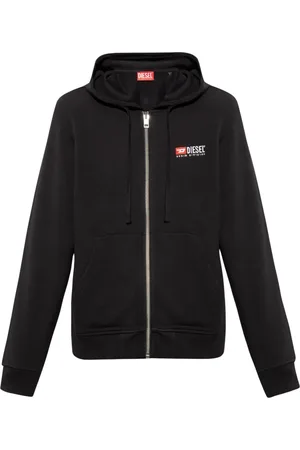 Diesel Heren, Sweatshirts & Hoodies, Zwart, Maat: L Katoen