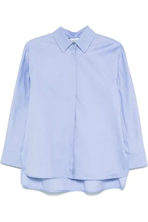 Max Mara Dames, Blouses & Shirts, Blauw, Maat: XS Katoen