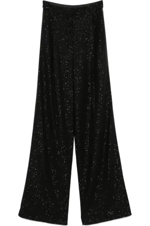 Max Mara Dames, Broeken, Zwart, Maat: S Wol