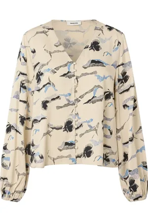 Modstrom Dames, Blouses & Shirts, Veelkleurig, Maat: M Viscose