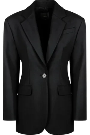 Pinko Dames, Jassen, Zwart, Maat: XS Wol
