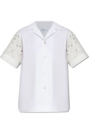 Paul Smith Dames, Blouses & Shirts, Wit, Maat: M Katoen