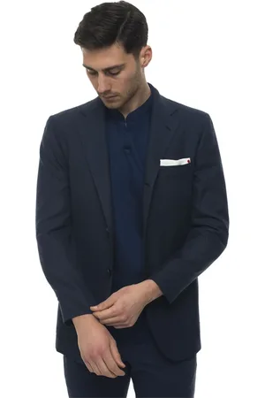 Kiton Heren, Pakken, Blauw, Maat: L