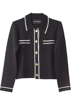 Karl Lagerfeld Dames, Truien, Zwart, Maat: M Nylon