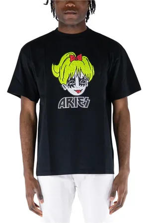 ARIES Heren, Tops, Zwart, Maat: L Katoen