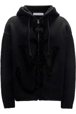J.W.Anderson Heren, Sweatshirts & Hoodies, Zwart, Maat: L Wol