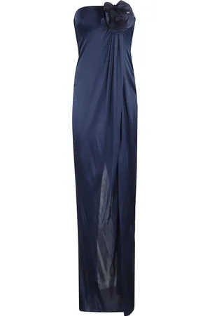 Elisabetta Franchi Dames, Jurken, Blauw, Maat: M Jersey