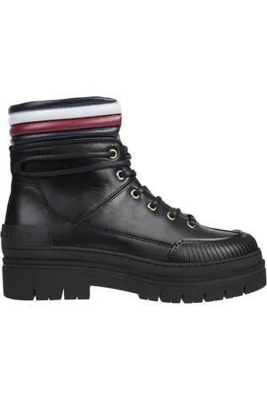 Tommy Hilfiger Dames, Schoenen, Zwart, Maat: 40 EU Leer