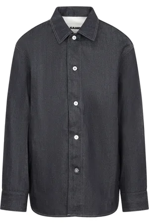 Jil Sander Heren, Overhemden, Blauw, Maat: L Denim