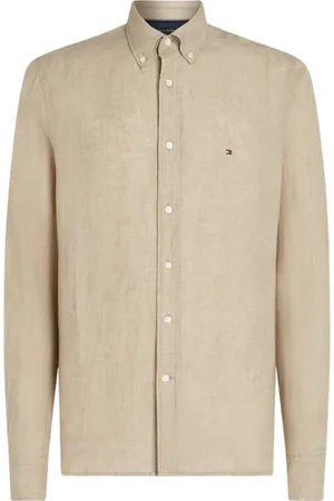 Tommy Hilfiger Heren, Overhemden, , Maat: 2XL Linnen