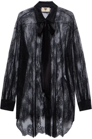 ANIYE BY Dames, Blouses & Shirts, Zwart, Maat: 2XS Viscose
