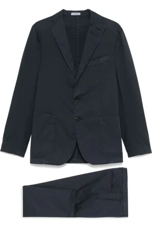 Boglioli Heren, Pakken, Blauw, Maat: L