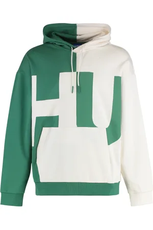 HUGO BOSS Heren, Sweatshirts & Hoodies, Groen, Maat: 2XL Katoen