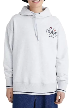 Tommy Hilfiger Heren, Sweatshirts & Hoodies, Grijs, Maat: L Katoen