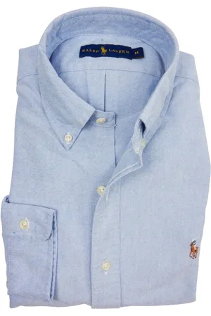 Ralph Lauren Heren, Overhemden, Blauw, Maat: XL Katoen
