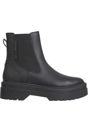 Tommy Hilfiger Dames, Schoenen, Zwart, Maat: 41 EU Poliester