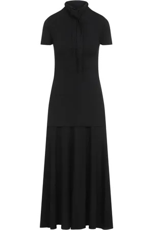 Jil Sander Dames, Jurken, Zwart, Maat: S Viscose