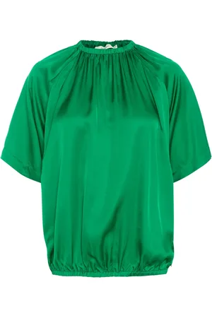 INWEAR Dames, Blouses & Shirts, Groen, Maat: M Viscose