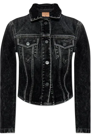 Balenciaga Dames, Jassen, Zwart, Maat: S Denim