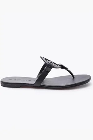 Tory Burch Dames, Schoenen, Zwart, Maat: 39 1/2 EU Leer
