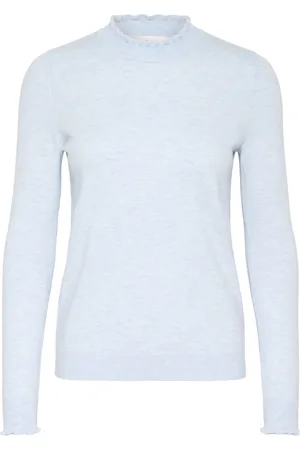 INWEAR Dames, Truien, Blauw, Maat: XL Wol