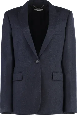 Stella McCartney Dames, Jassen, Blauw, Maat: XS Wol