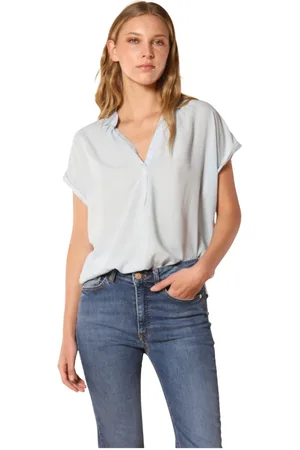 Masons Dames, Blouses & Shirts, Blauw, Maat: S