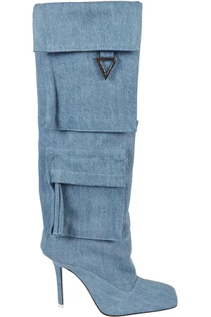 The Attico Dames, Schoenen, Blauw, Maat: 37 EU Denim