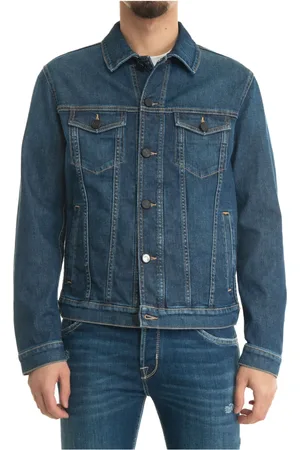 Jacob Cohen Heren, Jassen, Blauw, Maat: L Denim