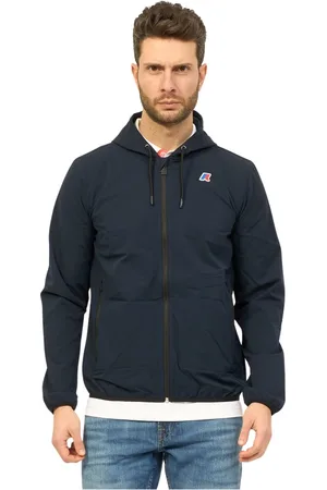 K-Way Heren, Jassen, Blauw, Maat: L Katoen