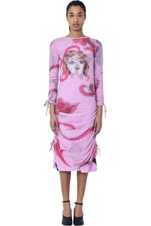 Chopova Lowena Dames, Jurken, Roze, Maat: M Zijde