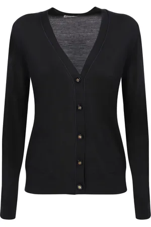 Tory Burch Dames, Truien, Zwart, Maat: S Zijde