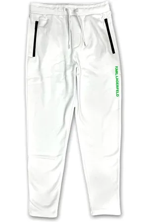 Karl Lagerfeld Heren, Broeken, Wit, Maat: M