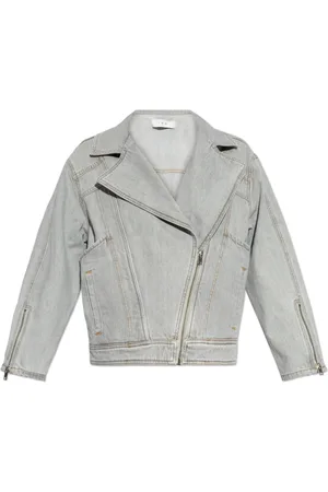 IRO Dames, Jassen, Grijs, Maat: S Denim