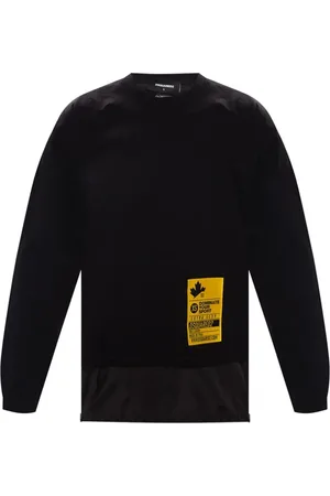 Dsquared2 Heren, Sweatshirts & Hoodies, Zwart, Maat: XL Katoen